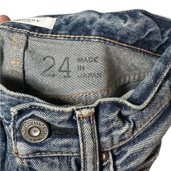 NWT Moussy Vintage MV Morganfield Wide Straight 110 Blue Size 24 - Picture 7 of 16